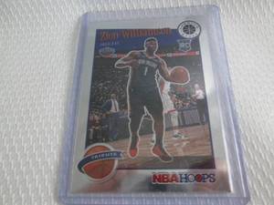 lot 145 image: 2019-20 Hoops Zion Williamson Premi...