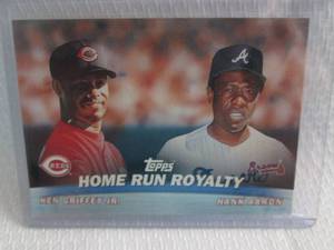 lot 159 image: 2000 Topps Hank Aaron & Ken Griffey...