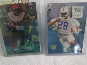 lot 164 image: 1994 Marshall Faulk SkyBox & Playof...