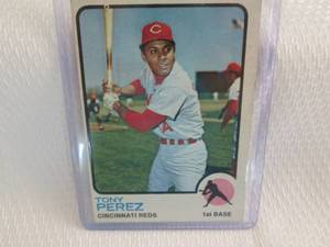 lot 169 image: 1973 Topps Tony Perez Card...