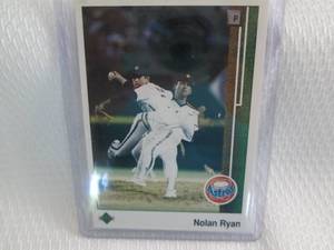 lot 181 image: 1989 Upper Deck Nolan Ryan Card...