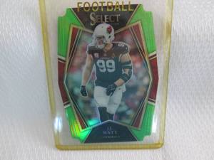 lot 183 image: 2021 J.J Watt Select Neon Green Die...
