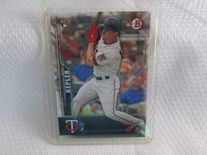 lot 189 image: 2016 Bowman Max Kepler Rookie Card...