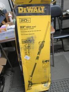 lot 241 image: DeWalt 20V MAX Pole Hedge Trimmer o...
