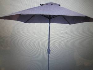 lot 275 image: 9 Market Patio Umbrella open box, ...