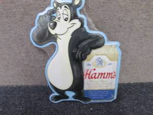 lot 329 image: Metal Hamms Sign...