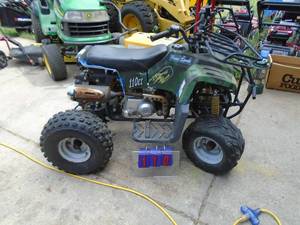 110 cc youth atv. Condition unknown. Well used. Parts or repair. As shown.