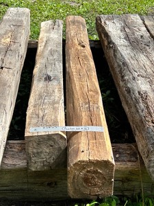 lot 16 image: (2) Reclaimed Barn Timbers