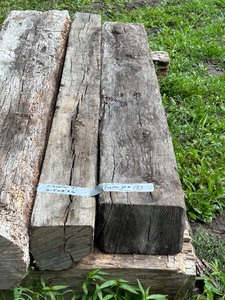 lot 17 image: (2) Reclaimed Barn Timbers