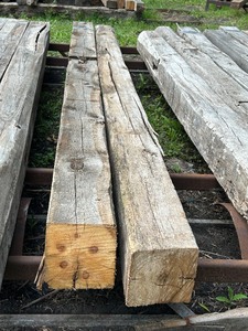 lot 20 image: Lot Of (2) Reclaimed Barn Timbers