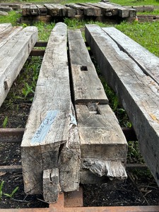 lot 22 image: Lot Of (2) Reclaimed Barn Timbers