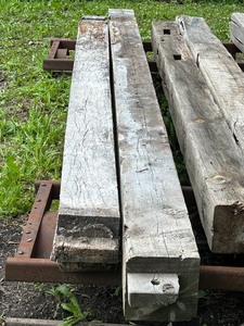 lot 23 image: Lot Of (2) Reclaimed Barn Timbers