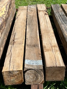 lot 32 image: Lot Of (3) Reclaimed Barn Timbers