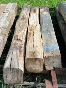 lot 34 image: Lot Of (3) Reclaimed Barn Timbers