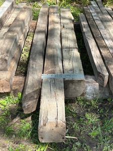 lot 39 image: Lot Of (3) Reclaimed Barn Timbers