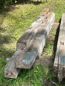 lot 44 image: Lot Of (2) Reclaimed Barn Timbers