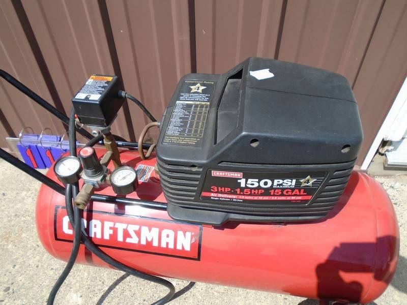 Craftsman 150 psi 3hp 15 deals gallon