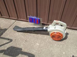 lot 116 image: Stihl gas powered blower. Used condition. As shown.