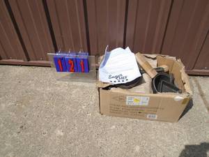 lot 121 image: Box of cast iron Super Chef cookware. Looks unused. As shown.