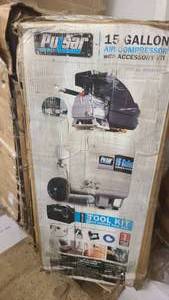 lot 46 image: Pulsar 15 Gallon Air Compressor with Accessory Kit
