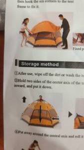 lot 81 image: Oraneg and Black Camping Tent