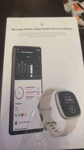 lot 90 image: Fitbit Sense 2 Lunar WhitePlatinum