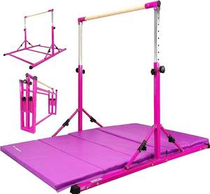 lot 11 image: PreGymnastics Training Bar with Mat