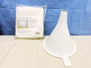 lot 10 image: NEW In Package Heavy Duty Water Proof Roof Leak Diverter Tarp Large & Large Funnel