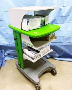 lot 21 image: MSRP $1400&nbspMegadyne Mega Power Media Cart For Power Generators (Cart Only) 1st Pic Is A Stock Pic...Contents Not Included In The Stock Pic However Lot Of &nbspFace Masks, Face Shield, Exam Gloves Etc. On Next Pics Are Included