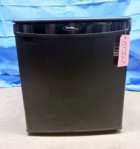 lot 24 image: MSRP $200 Danby Designer  DAR195BL Mini Fridge Compact Refrigerator Black - Great Condition