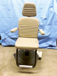lot 29 image: WOW MSRP $3000 Reliance 3000 Manual Hydraulic Hi Low Full Recline Exam ENT Ophthalmic Chair Ink Bed - Great Condition