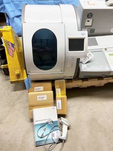 lot 39 image: MSRP $8000 Roche MagNA Pure Compact Instrument with New In Box Extras Like Nozzle Tube & Dust Filter - Also Includes&nbspOperators Manual Datalogic Gryphon D130 Barcode Scanner - Runs 2119 UV Lamp Hours 1017 Operation Hours 7168 Works Great