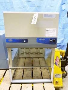 lot 45 image: MSRP $6000 Labconco Purifier Glass Safety Enclosure Tabletop Fume Hood #3980201 - Excellent Working Condition Stand NOT Included