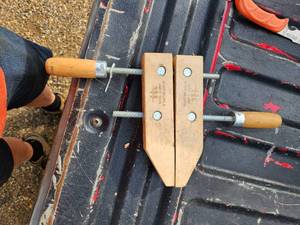 lot 56 image: Wood clamp
