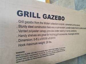 lot 100 image: Grill Gazebo