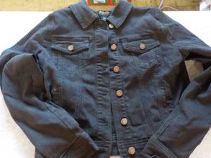 JOU JOU Black Denim Jacket size M...