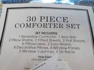 King Size 30 piece Comforter Set...