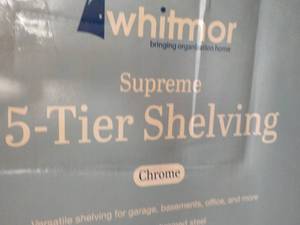 Whitmor 5 Tier Chrome Shelving nee...