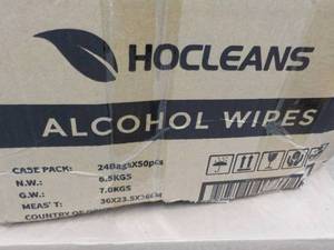 Case of HoCleans Alcohol Wipes 120...