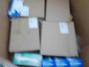 Pallet of Unclaimed Including Food, Cleaning Supplies and Household Misc