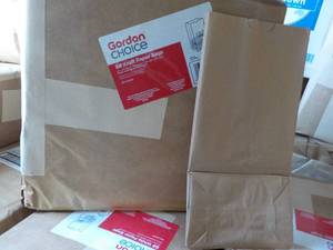 2 - 500 ct Gordon Choice #8 Kraft P...