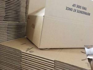 12 Boxes with Handles 23 x 16 x 9...
