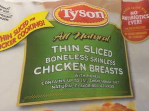 2 Frozen Pkgs Tyson Boneless Skinle...