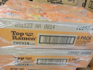 2 - 6 pack Top Ramen past best dat...