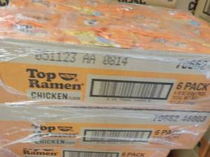 2 - 6 pack Top Ramen past best dat...