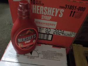 10 - 22 oz Hersheys Strawberry Fla...