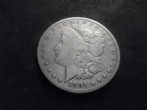 1891 CC Morgan Silver Dollar