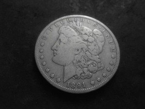 1891 O Morgan Silver Dollar