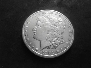 1901 O Morgan Silver Dollar