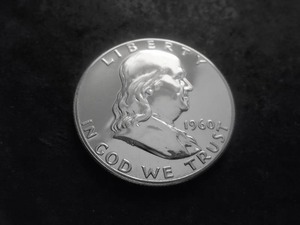 1960 Franklin Half Dollar Proof In Choice  Proof Condition & Full Bell